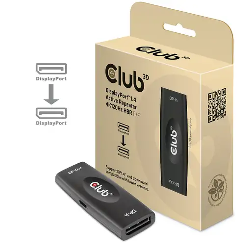 CLUB3D CAC-1007 cambiador de género para cable DisplayPort Negro CLUB3D CAC-1007 cambiador de género para cable DisplayPort Negro