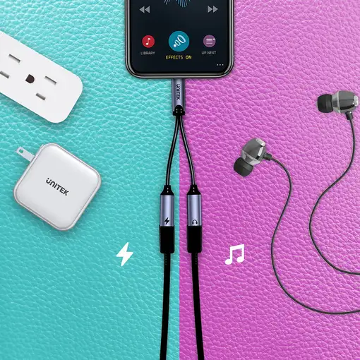 UNITEK M206A accesorio para teléfono móvil o smartphone Adaptador de audio