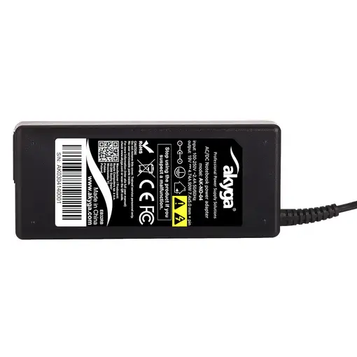 Akyga AK-ND-04 adaptador e inversor de corriente Interior 90 W Negro
