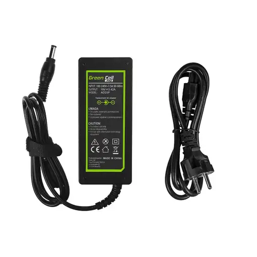 Green Cell AD25P adaptador e inversor de corriente Interior 65 W Negro