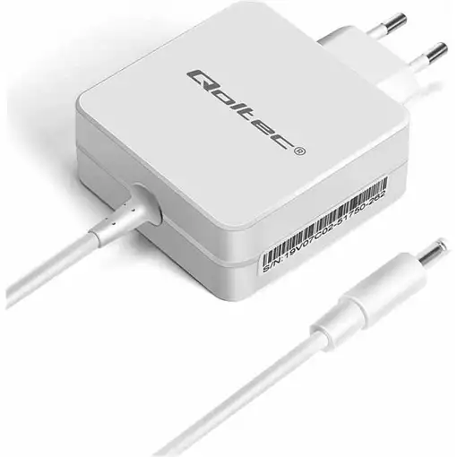 Qoltec 51751 adaptador e inversor de corriente Interior 65 W Blanco