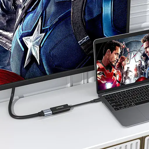 UNITEK V1421A Adaptador gráfico USB Negro