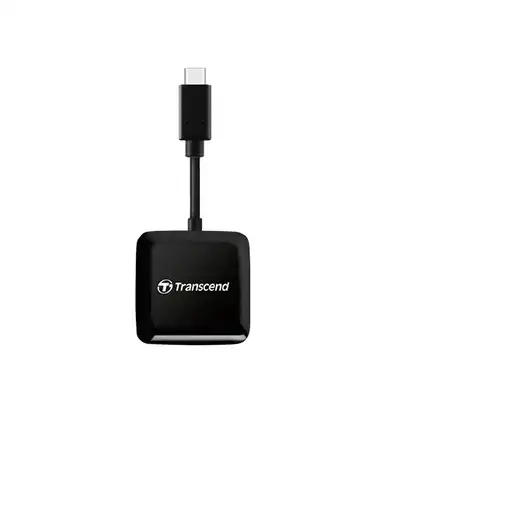 Transcend RDC3 lector de tarjeta USB 3.2 Gen 1 (3.1 Gen 1) Type-C Negro