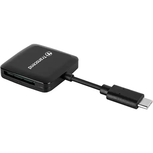 Transcend RDC3 lector de tarjeta USB 3.2 Gen 1 (3.1 Gen 1) Type-C Negro