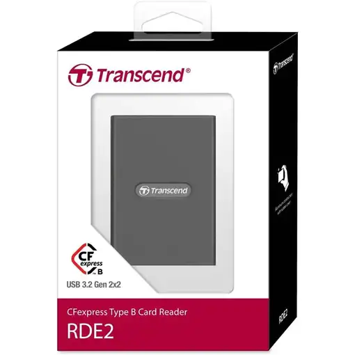 Transcend RDE2 lector de tarjeta USB 3.2 Gen 2 Type-C Gris