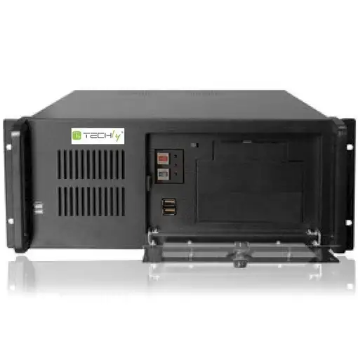 Techly I-CASE MP-P4HX-BLK2 carcasa de ordenador Estante Negro