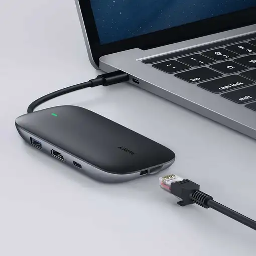 AUKEY CB-C71 base para portátil y replicador de puertos Negro