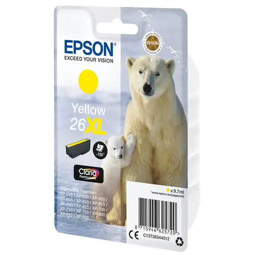Epson Polar bear Cartucho 26XL amarillo