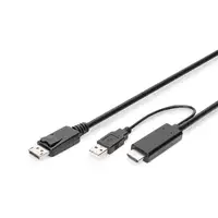 Digitus Cable adaptador HDMI 4K - HDMI a DisplayPort
