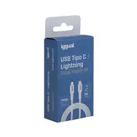 iggual IGG317761 cable de conector Lightning 1 m Blanco