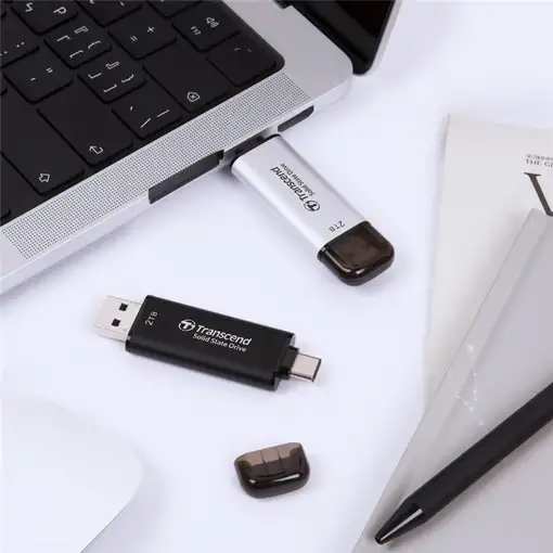 Transcend ESD310 1 TB USB Type-A / USB Type-C Plata