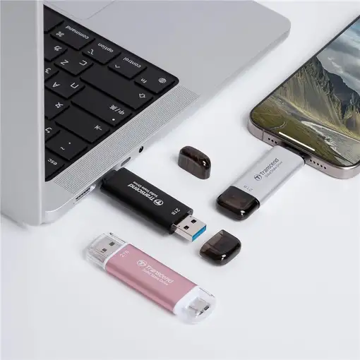 Transcend ESD310 1 TB USB Type-A / USB Type-C Plata