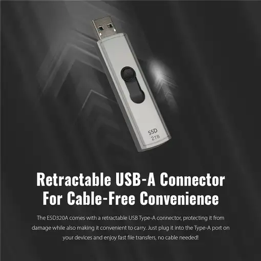 Transcend ESD320A 2 TB USB tipo A 3.2 Gen 2 (3.1 Gen 2) Gris