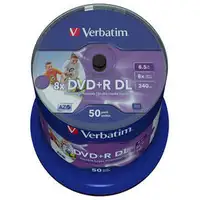Verbatim 43703 DVD en blanco 8,5 GB DVD-R 50 pieza(s)