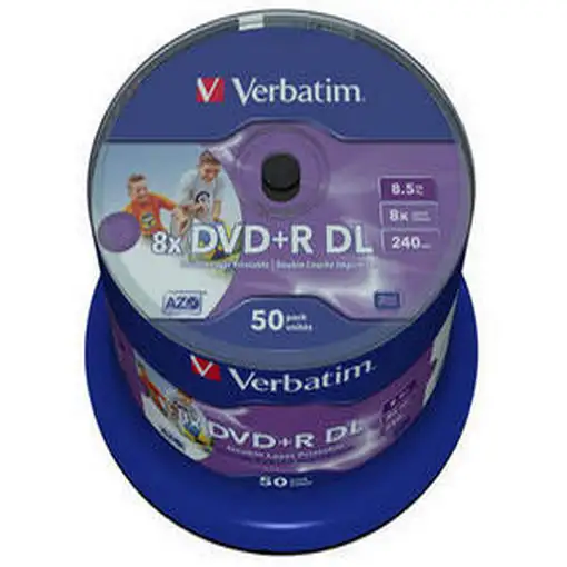 Verbatim 43703 DVD en blanco 8,5 GB DVD-R 50 pieza(s)