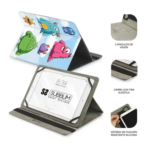 Funda Tablet Universal Trendy Case Monsters 9.6\  11\