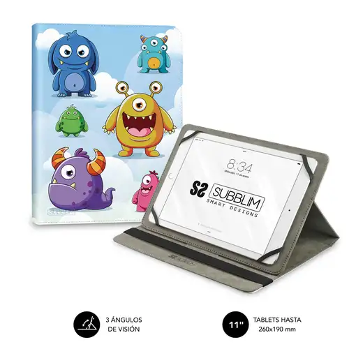Funda Tablet Universal Trendy Case Monsters 9.6\  11\