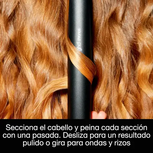 Planchas de pelo negras, placas de 26 mm, Chronos Styler GHD