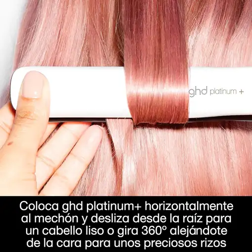 Planchas de pelo blancas, placas de 26 mm, Platinum+ Styler GHD