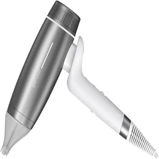 Secador de pelo iónico profesional Blanco Plata, 2100 W, Speed GHD