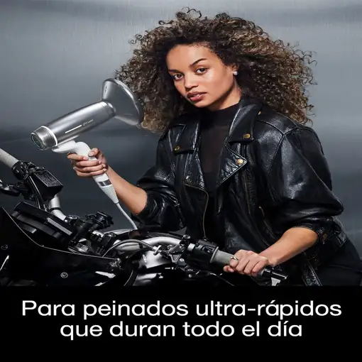 Secador de pelo iónico profesional Blanco Plata, 2100 W, Speed GHD