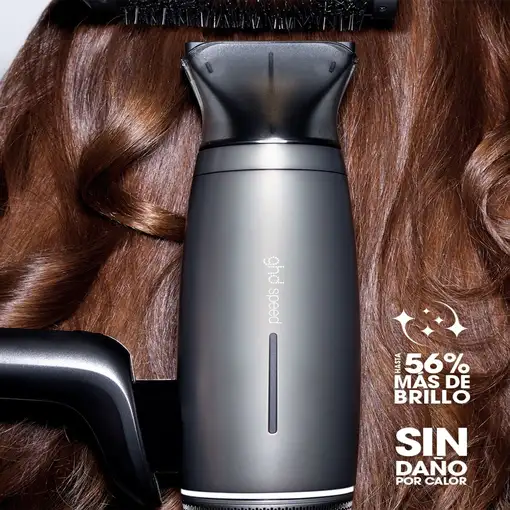 Secador de pelo iónico profesional Negro Titanio, 2100 W, Speed GHD