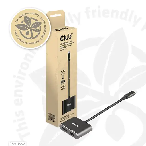 CLUB3D CSV-1552 Adaptador gráfico USB Negro