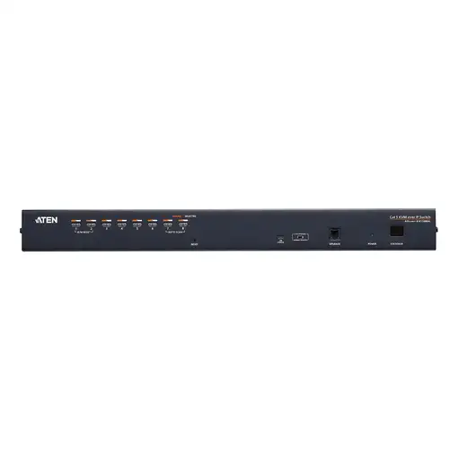 ATEN Switch KVM por IP multi-interfaz Cat 5 de 8 puertos con acceso compartido