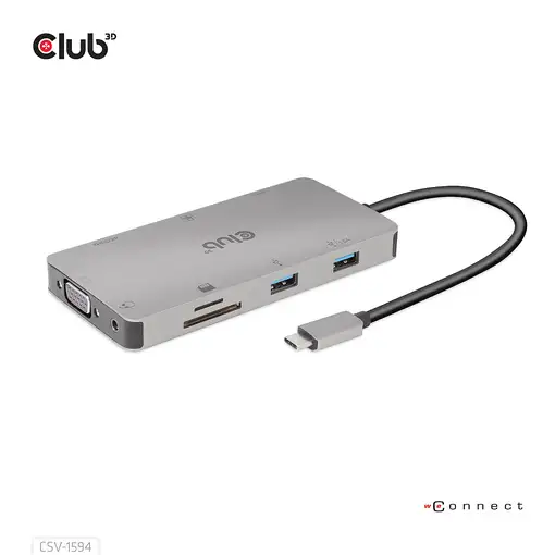 CLUB3D CSV-1594 base para portátil y replicador de puertos USB 3.2 Gen 1 CLUB3D CSV-1594 base para portátil y replicador de puertos USB 3.2 Gen 1