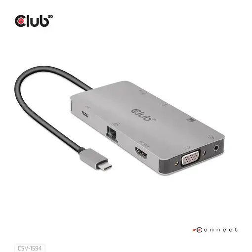 CLUB3D CSV-1594 base para portátil y replicador de puertos USB 3.2 Gen 1