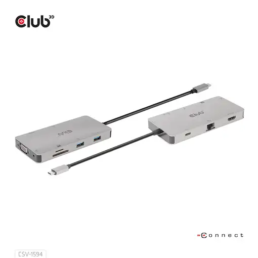 CLUB3D CSV-1594 base para portátil y replicador de puertos USB 3.2 Gen 1
