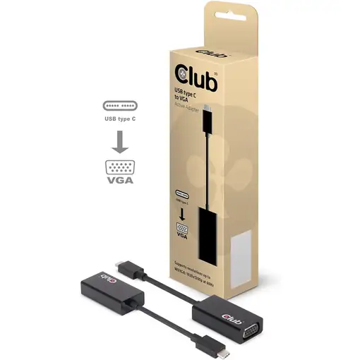 CLUB3D USB 3.1 Type C to VGA Active Adapter
