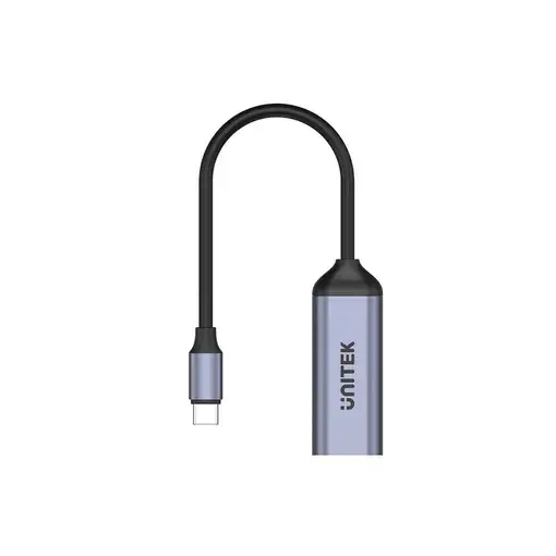UNITEK V1415A adaptador de cable de vídeo 0,15 m USB Tipo C DisplayPort Gris