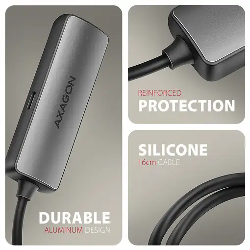 Axagon RVC-HI8KPD, USB-C -> HDMI 2.1 redukce / adaptér, 8K/60Hz, 4K/144Hz, HDR10+,