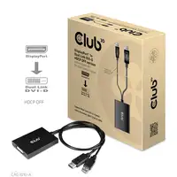 CLUB3D CAC-1010-A adaptador de cable de vídeo 0,6 m DisplayPort DVI-D + USB Negro CLUB3D CAC-1010-A adaptador de cable de vídeo 0,6 m DisplayPort DVI-D + USB Negro