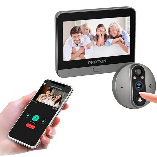 Mirilla Wifi Smart Guard Prixton (detector De Movimiento - Wifi - Visión Nocturna)