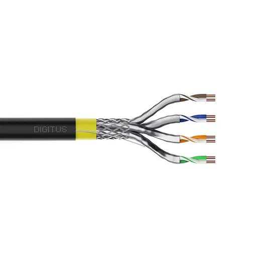 Digitus CAT 7A S/FTP, cable de instalación, 500 m, simplex, Dca-s1a d1 a1 , certif