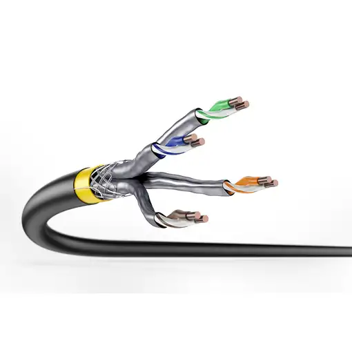 Digitus CAT 7A S/FTP, cable de instalación, 500 m, simplex, Dca-s1a d1 a1 , certif