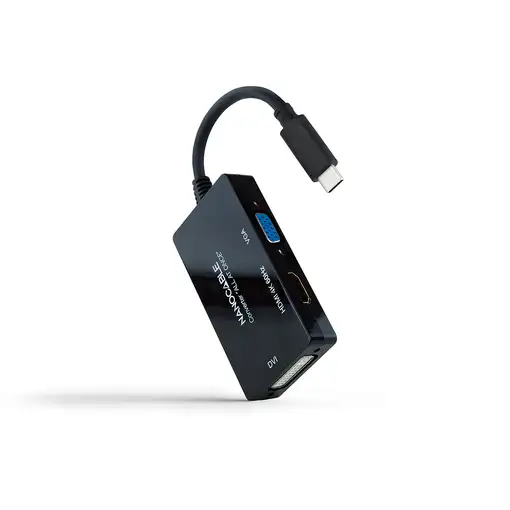 Nanocable 10.16.4301-ALL Adaptador gráfico USB 3840 x 2160 Pixeles Negro