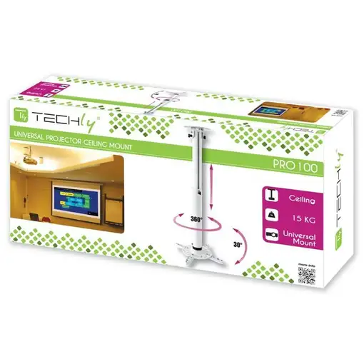 Techly ICA-PM 104MW montaje para projector Techo Blanco