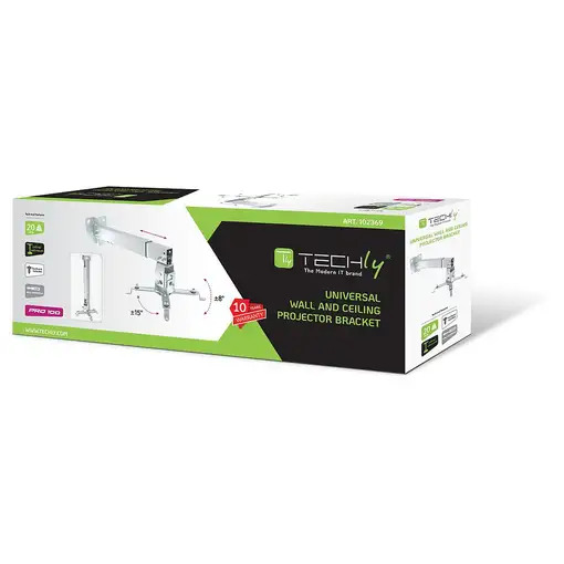 Techly ICA-PM 16 montaje para projector Techo/pared Plata