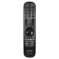 Savio RC-24 mando a distancia IR inalámbrico TV, Universal Botones