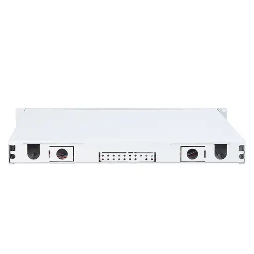 Digitus Caja de empalme de fibra óptica, 1U, equipada, LC, OM4