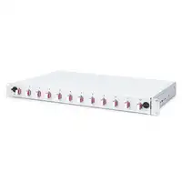 Digitus Caja de empalme de fibra óptica, 1U, equipada, LC, OM4