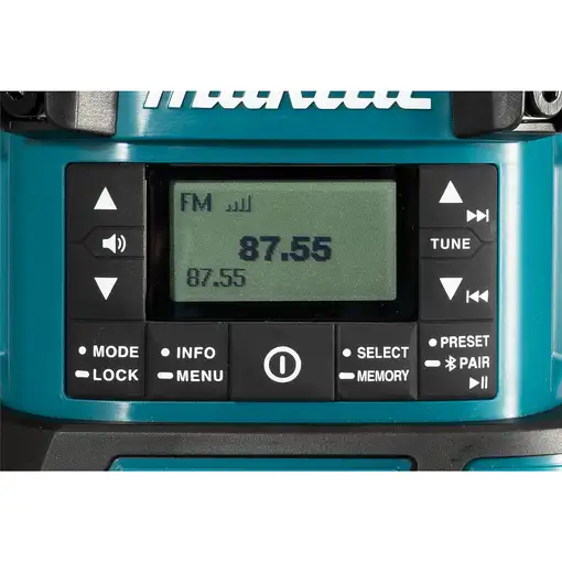 Makita DMR056 radio Portátil Analógico y digital Negro, Azul