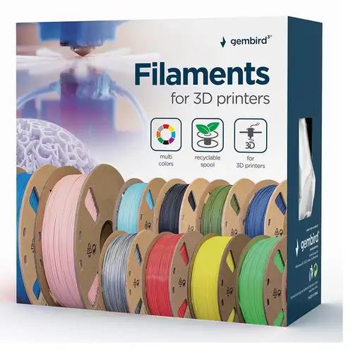 Gembird 3DP-PLA1.75-01-FG material de impresión 3d Ácido poliláctico (PLA) Verde