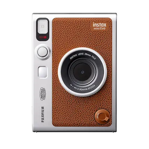 Fujifilm Instax Mini Evo 1/5" 2560 x 1920 Pixeles CMOS Marrón, Plata