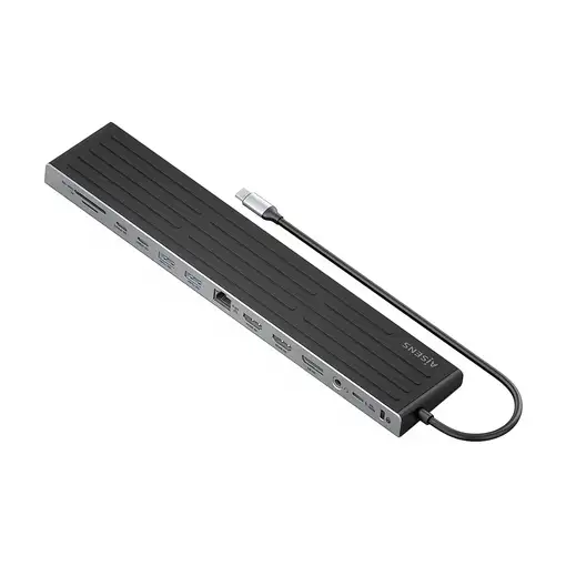 AISENS USB-C Dock 13 en 1, USB-C A 2xHDMI, 1xDisplayPort, 1xRJ45, 3xUSB-A, 2xUSB-C