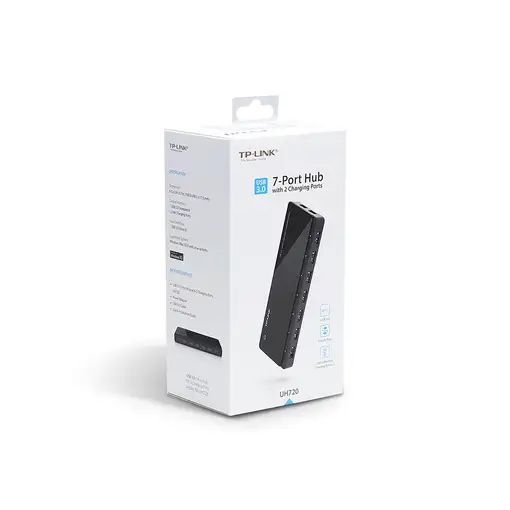 TP-Link UH720 hub de interfaz USB 3.2 Gen 1 (3.1 Gen 1) Micro-B 5000 Mbit/s Negro
