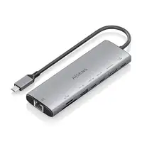 AISENS USB-C Dock 8 en 1, USB-C a 1xHDMI, 1xRJ45, 1xUSB-A 10G, 2xUSB-C 10G, 1xSD AISENS USB-C Dock 8 en 1, USB-C a 1xHDMI, 1xRJ45, 1xUSB-A 10G, 2xUSB-C 10G, 1xSD